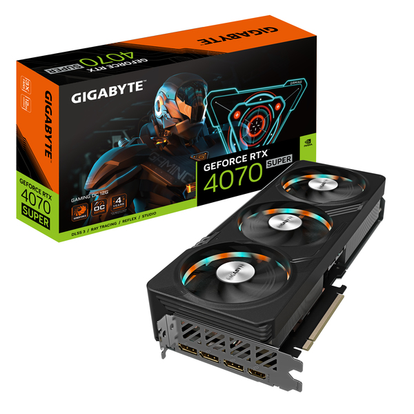Gigabyte GeForce RTX 4070 Super Gaming OC 12GB GDDR6X DLSS3 1*HDMI/3*DP PCi Ex 4.0 16x