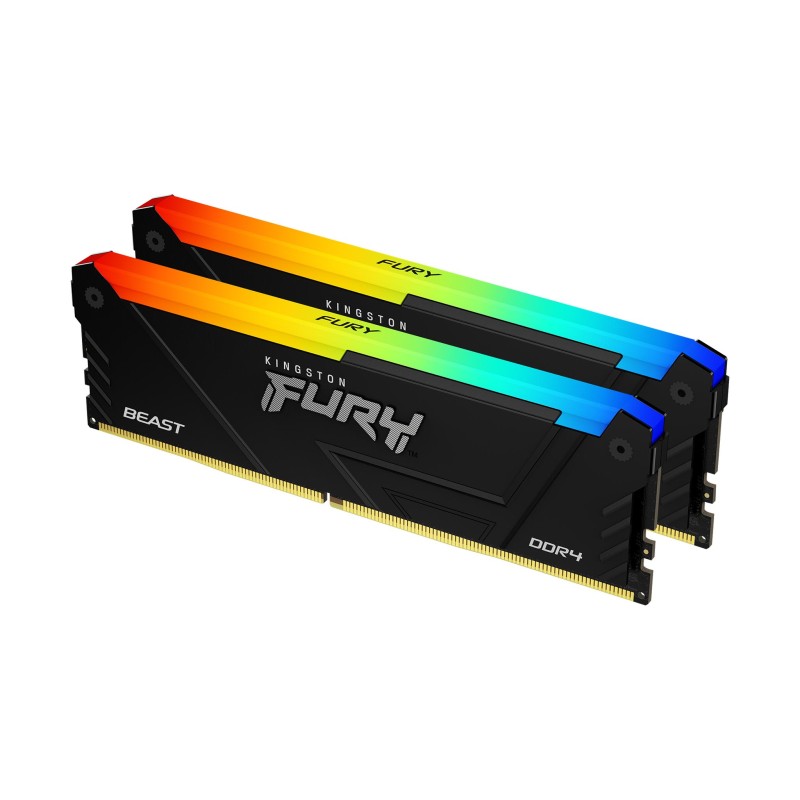 Kingston Technology FURY Beast RGB memoria 32 GB 2 x 16 DDR4 3600 MHz