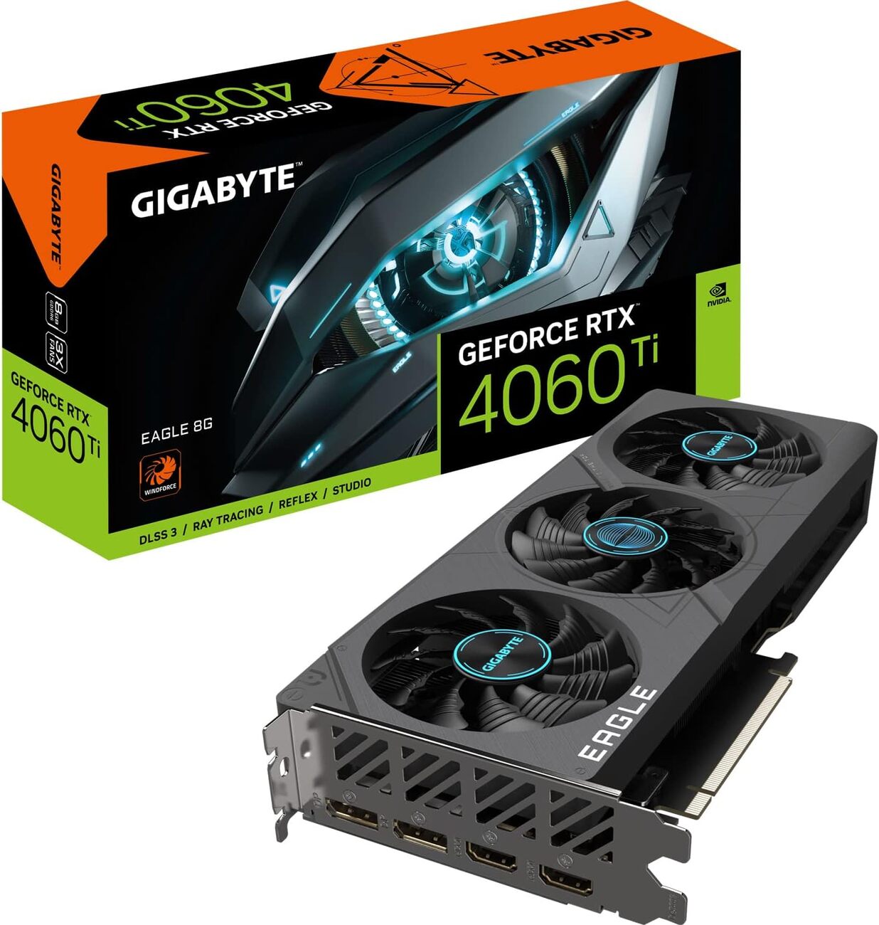 Gigabyte GeForce RTX 4060 Ti Eagle 8GB GDDR6 DLSS 3 2*HDMI/2*DP PCi Ex 4.0 16x