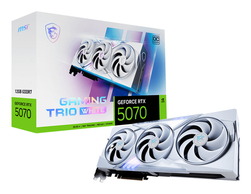 PRE-ORDINE! MSI VGA GEFORCE RTX 5070, RTX 5070 12G GAMING TRIO OC WHITE, 12GB GDDR7, HDMI/DP*3,...
