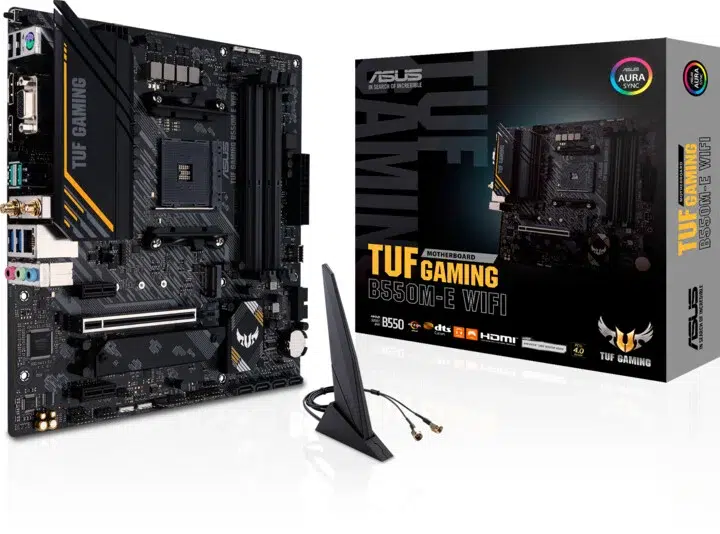 Asus TUF B550M-E Gaming Wi-Fi AMD B550 4*DDR4 2*M.2 4*SataIII skAM4 HDMI/DP