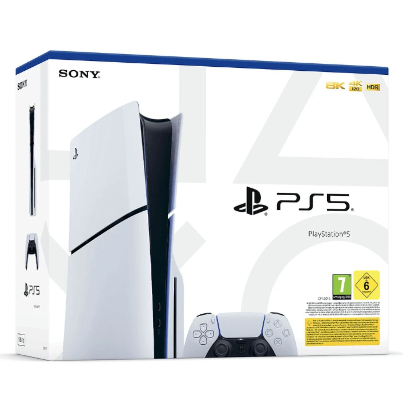 Sony PlayStation 5 Slim SSD da 1TB Bundle 2 Controller Dualsense White Sony