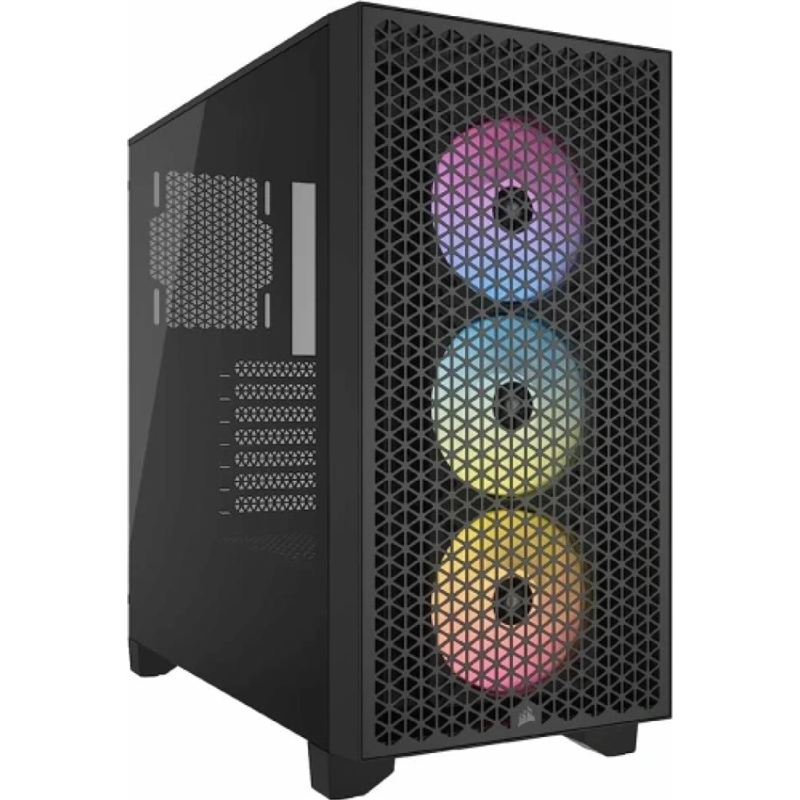 Corsair 3000D RGB AirFlow Mid Tower Vetro Temperato No-Power minITX/mATX/ATX Nero