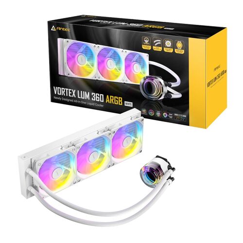 Antec Vortex LUM 360 White ARGB CPU Liquid Cooler Intel 1851/1700/1200 AMD AM5/AM4 Antec Vortex LUM 360 White ARGB CPU Liquid Cooler Intel 1851/1700/1200 AMD AM5/AM4