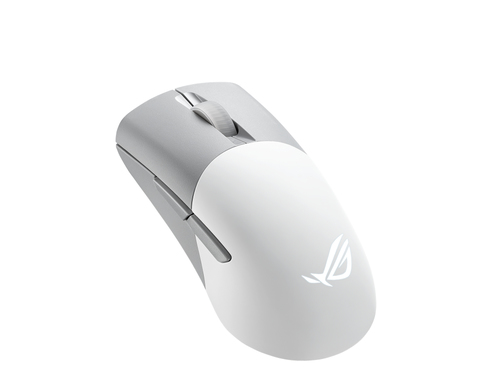 ASUS ROG Keris Wireless AimPoint, Mouse Gaming Wireless, Bianco