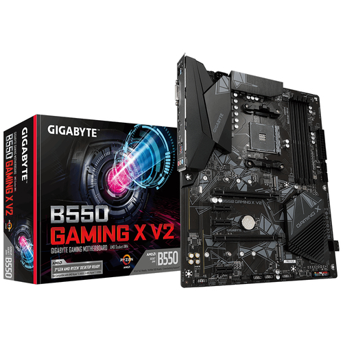 Gigabyte B550 Gaming X V2 AMD B550 4*DDR4 2*M.2 4*SataIII skAM4 DVI/HDMI ATX