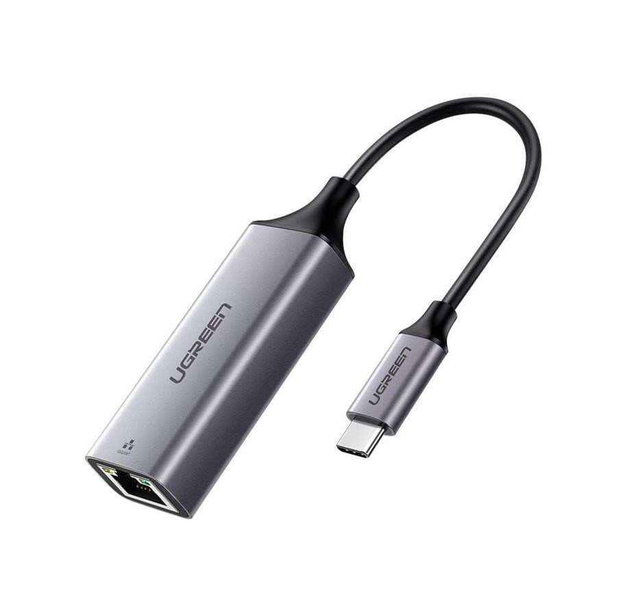 UGREEN Adattatore da USB Type C a Ethernet 10/100/1000M (Space Gray)