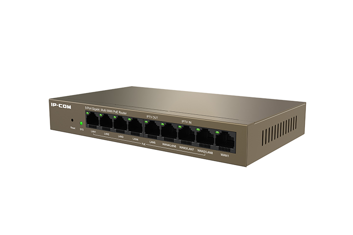 IP-COM 9 PORT CLOUD MANAGED POE ROUTER / AP CONTROLLER MAX 4 WAN