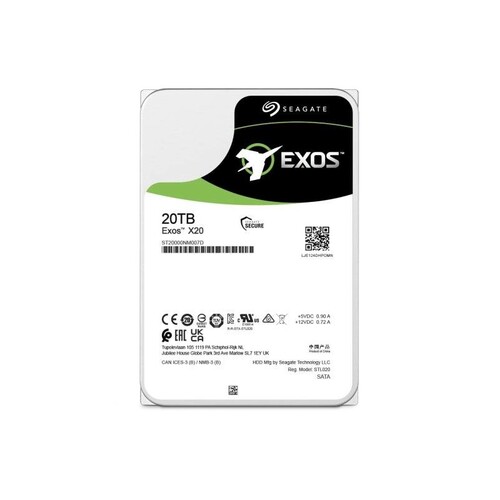 SEAGATE HDD EXOS 20 TB ENTERPR. SATA 3.5 7200 RPM SEAGATE HDD EXOS 20 TB ENTERPR. SATA 3.5 7200 RPM