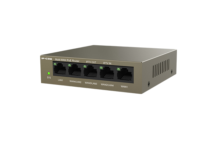 IP-COM 5 PORT CLOUD MANAGED POE ROUTER / AP CONTROLLER MAX 4 WAN