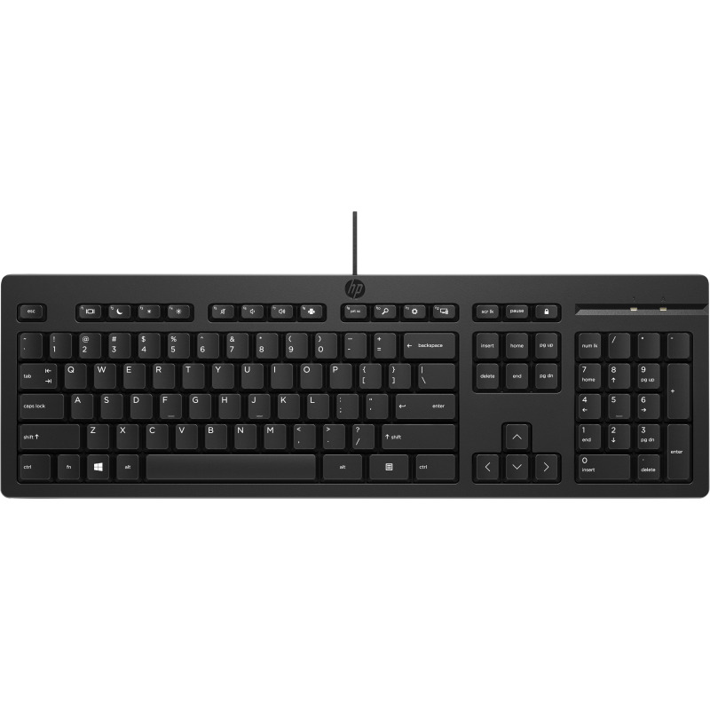 HP TASTIERA KBD 125 WD,INTERFACCIA USB,NERO HP