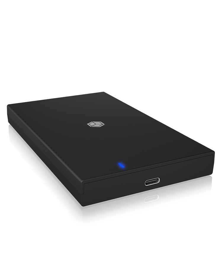 ICY BOX Case esterno per SSD/HDD 2.5", USB 3.0, 5Gbps, senza attrezzi, plastica, nero