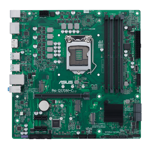 Asus Pro Q570M-C CSM Intel Q570 4*DDR4 2*M.2 6*SataIII sk1200 HDMI/DP mATX