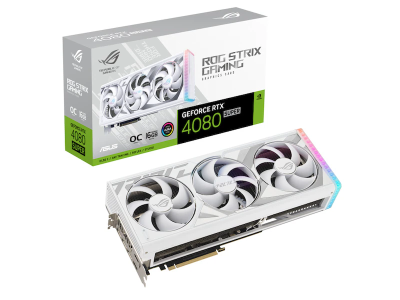 Asus Rog Strix GeForce RTX 4080 Super White OC 16GB GDDR6X DLSS3 2*HDMI/3*DP PCi Ex 4.0 16x